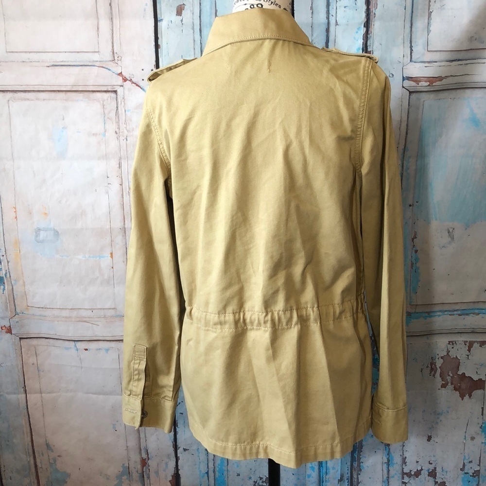 Levi’s Utility Jacket Drawstring Cotton Epaulette… - image 5